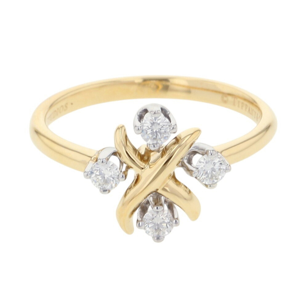 TIFFANY & CO. 18k Gold Diamond Ring